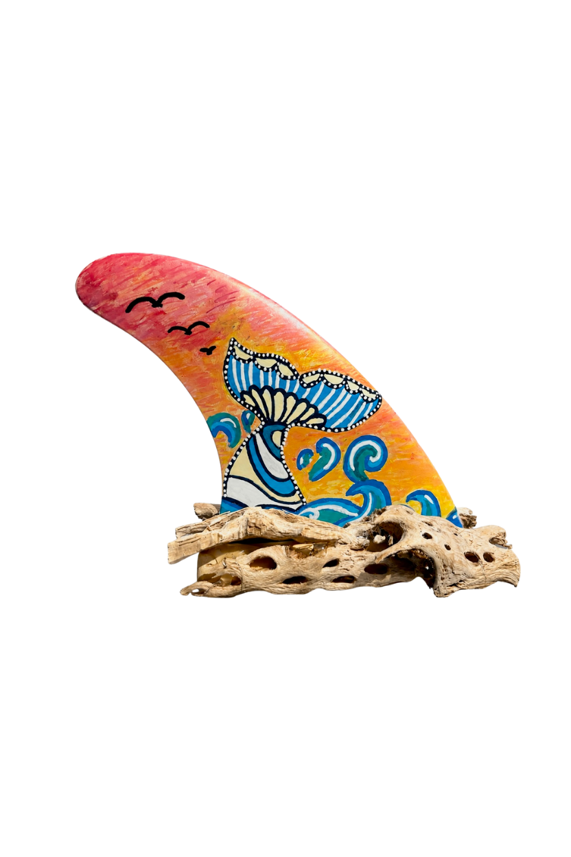 Hand Painted Surfboard Fin Collection